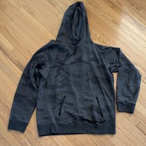 Abercrombie & Fitch Black Sweatshirt Hoodie Relaxed Fit